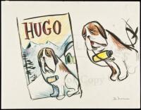 Ski Pup - original concept drawing for the book cover