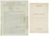 Two imprints relating to birth of the Republican Party and anti-slavery cause of presidential nominee John Fremont