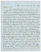 Letter praising executed radical Abolitionist John Brown as “the Man of the Century”