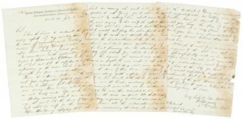 Freedmen&rsquo;s Bureau officer's manuscript account of the allegation of a white man&rsquo;s assault on a Black teenage girl
