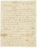 Letter to patrician slave owner Samuel Townsend from a farmer whose wife had cared for one of Townsend&rsquo;s female slaves