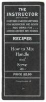 The Instructor...Recipes. How to Mix and Handle Them.