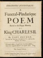 Threnodia Augustalis: A Funeral-Pindarique Poem, Sacred to the Happy Memory of King Charles II.