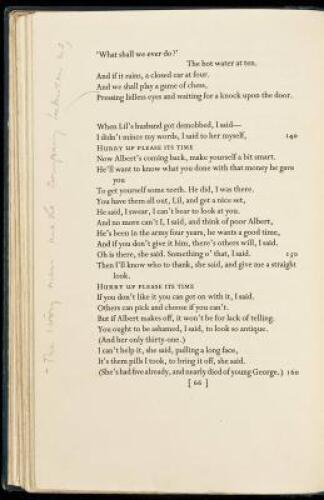 Collected Poems 1909-1935 - with author's ms. revisions