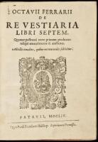 De re Vestiaria Libri Septem