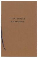 That Son of Richard III