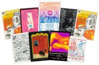Nineteen rock/counterculture handbills
