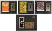 Four original Grateful Dead handbills with limited edition plaques