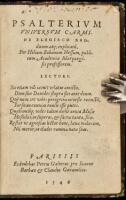 Psalterium universum carmine elegiaco redditum atque explicatum per Helium Eobanum Hessum, publicum academiae Marpurgensis professorum