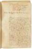 Manuscript Expediente regarding permission to act as a "bounty hunter" of rebellious slaves in Cuba