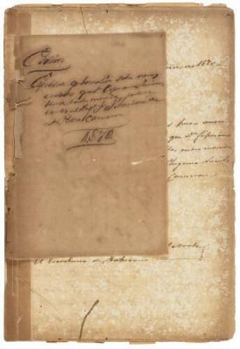 Manuscript Expediente&nbsp;[legal proceeding] regarding slaves "hidden" on a plantation in Cuba
