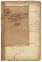 Manuscript Expediente [legal proceeding] regarding slaves "hidden" on a plantation in Cuba