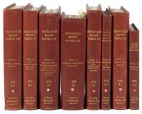 Eight library-bound volumes of American pamphlets 1794-1926