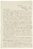 Two letters written shortly after the 1906 San Francisco Earthquake, from an American expatriate in Italy to a friend in San Francisco, inquiring about events following the catastrophe - 2