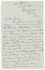 Two letters written shortly after the 1906 San Francisco Earthquake, from an American expatriate in Italy to a friend in San Francisco, inquiring about events following the catastrophe - 4