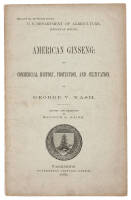 American Ginseng: Its Commercial History, Protection and Cultivation