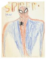 Original Drawing of SPIDER-MAN by Six-Year-Old Dan Clowes