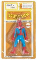 Mego SPIDER-MAN Bend n' Flex Action Figure * Rare Longer Card * Sealed