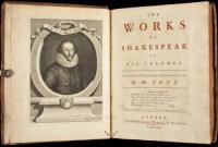 [Collected Works, i.e.:] The Works of Shakespear. In Six Volumes. Collated and Corrected by the former Editions, by Mr. Pope