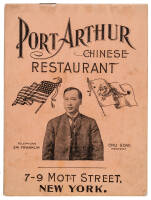 Booklet and Menu for 1900s Port Arthur Chinese Restaurant, New York