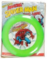 Official AMAZING SPIDER-MAN Zing-Wing Frisbee, 1973 * Sealed