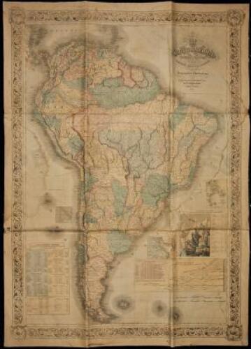 Map of South America Carefully Compiled from the Latest Maps & Charts and other Geographical Publications