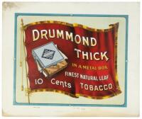 Drummond Thick in a Metal Box - Finest Natural Leaf - 10 cents Tobacco