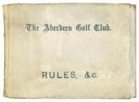 Rules of the Royal Aberdeen Golf Club