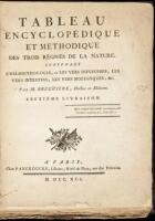 Tableau Encyclopedique et Methodique des trois Regnes de la Nature...Septieme Livraison