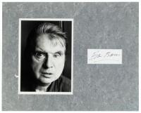Clipped signature of Francis Bacon, with photograph