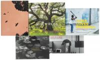 Five books signed by contemporary photographers
