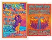 Two New Year's Eve concert posters by Dave Hunter