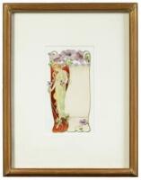 Art nouveau menu card for the caf&eacute; Thibault