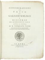 Considerazioni al Tasso di Galileo Galilei e discorso di Giuseppe Iseo sopra il poema di m. Torquato Tasso per dimostrazione di alcuni luoghi in diversi autori da lui felicemente emulati