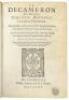 Il Decameron di Messer Giouanni Boccacci Cittadino Fiorentino [bound with] Annotationi et Discorsi Sopra Alcuni Luoghi del Decameron di M. Giovanni Boccacci - 2