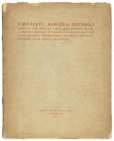 Vidyāpati: Bangīya padābali. Songs of the love of Rādhā and Krishna translated into English by Ananda Coomaraswamy and Arun Sen with introduction and notes and illustrations from Indian paintings