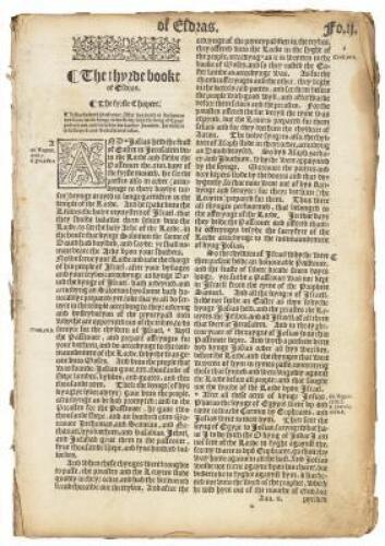 Complete texts of The Third and Fourth Books of Esdras - from the Great Bible of 1566