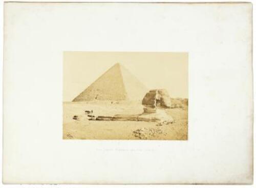 Three original albumen photograph of pyramids, issued as Part 4 of Francis Frith's "Lower Egypt, Thebes, and the Pyramids"