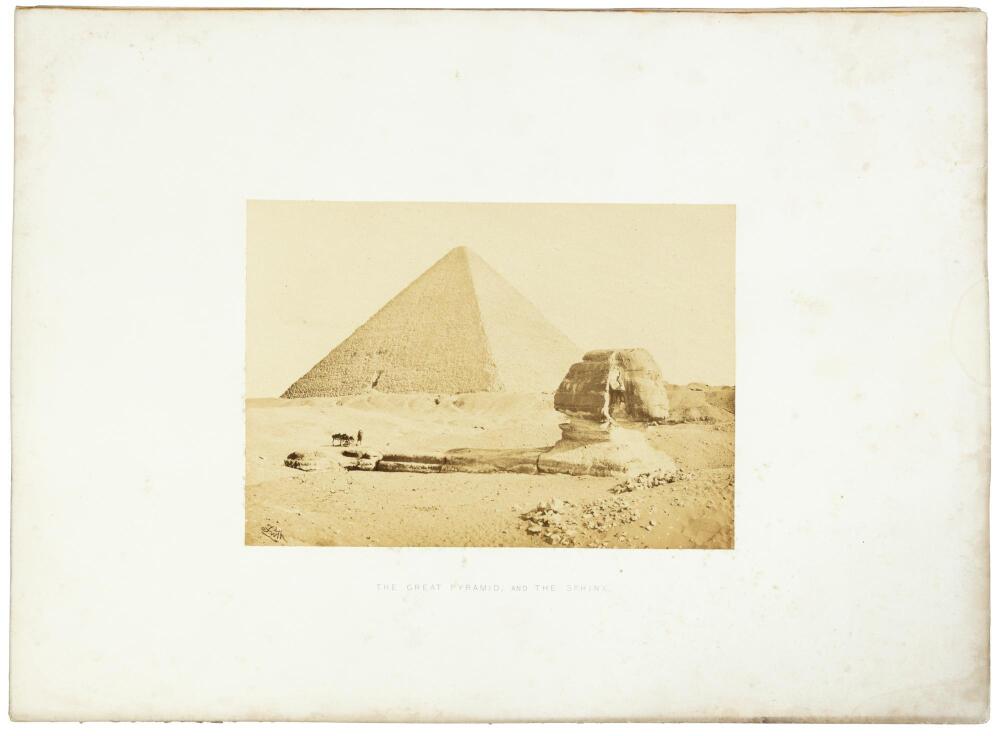 Three original albumen photograph of pyramids, issued as Part 4 of ...