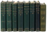 Seven works by Charles Darwin in eight volumes