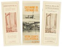 Three promotional brochures/prospectuses for Kern County, California, oil companies