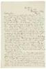 Two letters written shortly after the 1906 San Francisco Earthquake, from an American expatriate in Italy to a friend in San Francisco, inquiring about events following the catastrophe - 2