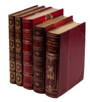 Five finely bound works