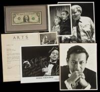 Archive of George Kast and Eudice Shapiro - including five signed photographs of music directors and musicians