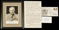 Photograph signed by George C. Marshall, plus Autograph Letter Signed and two other autographed items
