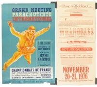 Two posters for parachutists and balloonists