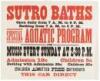 Seven lithographed posters for swimming at Sutro Baths in San Francisco - 7