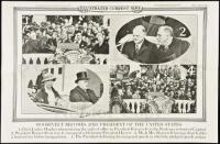 Broadsheet of the Illustrated Current News signed in ink by Franklin D. Roosevelt.