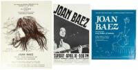 Three Joan Baez concert posters