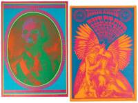 Two Neon Rose rock posters by Victor Moscoso
